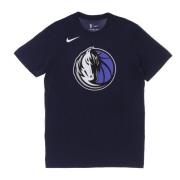 Dallas Mavericks Logo Tee Nike , Blue , Heren