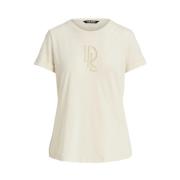 Korte Mouw T-shirt Ralph Lauren , Beige , Dames