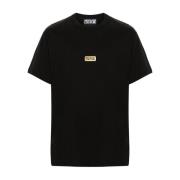 Zwarte T-shirts en Polos Versace Jeans Couture , Black , Heren