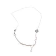 Pre-owned Stainless Steel necklaces Dior Vintage , Gray , Dames