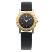 Pre-owned Stainless Steel watches Bvlgari Vintage , Black , Dames