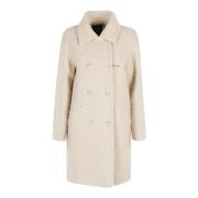 Stijlvolle jas met haaksluiting Fay , Beige , Dames