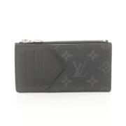 Pre-owned Leather wallets Louis Vuitton Vintage , Black , Dames