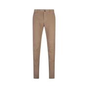 Slim Fit Corduroy Broek Bruin Incotex , Brown , Heren