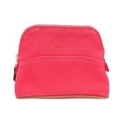 Pre-owned Cotton clutches Hermès Vintage , Pink , Dames