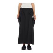 Lange Wollen Rok Y-3 , Black , Dames