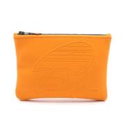 Pre-owned Canvas wallets Hermès Vintage , Orange , Dames