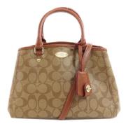 Pre-owned Canvas handbags Coach Pre-owned , Brown , Dames