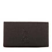 Pre-owned Leather wallets Yves Saint Laurent Vintage , Blue , Dames