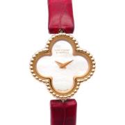 Pre-owned Leather watches Van Cleef & Arpels Pre-owned , White , Dames