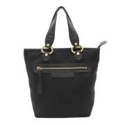 Pre-owned Canvas handbags Bvlgari Vintage , Black , Dames