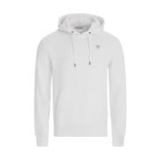 Hoodie Guess , White , Heren