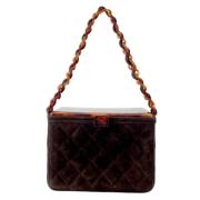 Pre-owned Suede chanel-bags Chanel Vintage , Brown , Dames