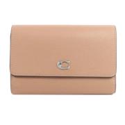 Pre-owned Leather wallets Coach Pre-owned , Pink , Dames