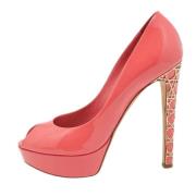 Pre-owned Leather heels Dior Vintage , Pink , Dames