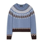 Gezellige Sweaters Collectie Alanui , Blue , Dames