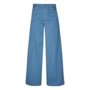 Lichtblauwe Flare Broek Liu Jo , Blue , Dames