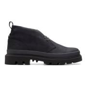 Zwarte Nubuck Enkellaars voor Mannen Clarks , Black , Heren