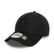 Zwarte Raiders Monochrome Pet New Era , Black , Heren