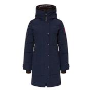 Blauwe Gewatteerde Katoenen Parka voor Vrouwen Canada Goose , Blue , D...