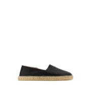 Zwarte leren espadrilles Kenzo , Black , Heren