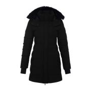 Zwarte Schapenvacht Parka Moose Knuckles , Black , Dames