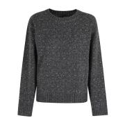 Geknoopte Gebreide Trui Pinko , Gray , Dames