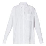 Witte Overhemd Popeline Stijl Liu Jo , White , Dames