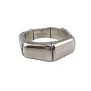 Pre-owned Silver rings Gucci Vintage , Gray , Dames