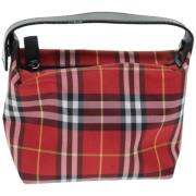 Pre-owned Fabric clutches Burberry Vintage , Red , Dames