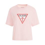 Korte Mouw T-shirt Guess , Pink , Dames