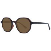 Bruine Herenzonnebril Ronde Frame Ted Baker , Brown , Heren