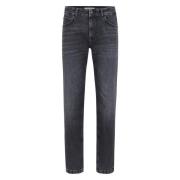 Slim Fit Donkergrijze Denim Jeans Drykorn , Gray , Heren