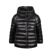 Zwarte donsjas Sofia Model Herno , Black , Dames