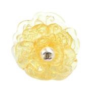 Pre-owned Plastic rings Chanel Vintage , Yellow , Dames