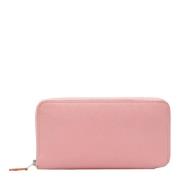 Pre-owned Leather wallets Hermès Vintage , Pink , Dames