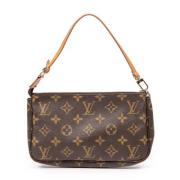 Pre-owned Canvas handbags Louis Vuitton Vintage , Brown , Dames