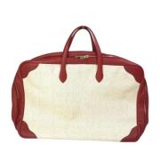 Pre-owned Fabric travel-bags Hermès Vintage , Beige , Dames