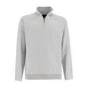 Zachte Stof Rits Sweatshirt Sease , Gray , Heren