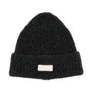 Wol Boucle Beanie Hoed Autry , Black , Heren