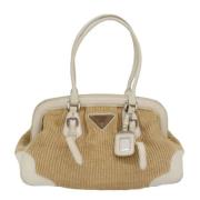 Pre-owned Fabric prada-bags Prada Vintage , Beige , Dames