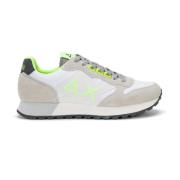 Fluo Witte Sneakers Sun68 , White , Heren