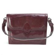 Pre-owned Leather shoulder-bags Yves Saint Laurent Vintage , Red , Dam...