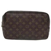 Pre-owned Canvas clutches Louis Vuitton Vintage , Brown , Dames