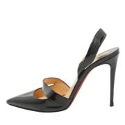 Pre-owned Leather heels Christian Louboutin Pre-owned , Black , Dames