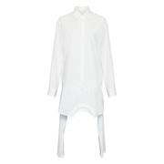 Poplin Overhemdjurk MM6 Maison Margiela , White , Dames