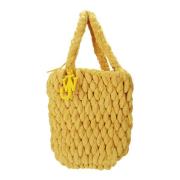 Chenille Shopper met Binnenzak JW Anderson , Yellow , Dames