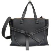 Pre-owned Leather totes Loewe Pre-owned , Black , Dames