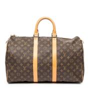 Pre-owned Coated canvas handbags Louis Vuitton Vintage , Brown , Dames