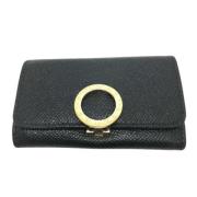 Pre-owned Leather key-holders Bvlgari Vintage , Black , Heren